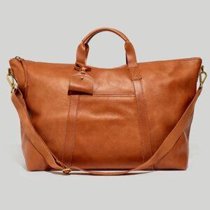 Madewell Brown English saddle Leather overnight duffel Bag